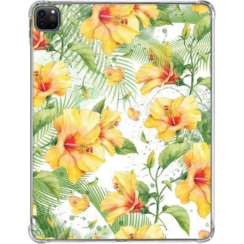 Yellow Hibiscus iPad Pro 11in (2024) Clear Case