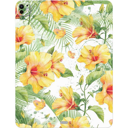 Yellow Hibiscus iPad Pro 13in M4 (2024) Skin