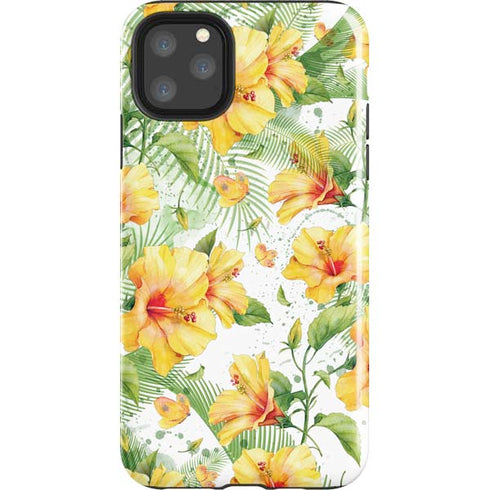 Yellow Hibiscus iPhone Cases