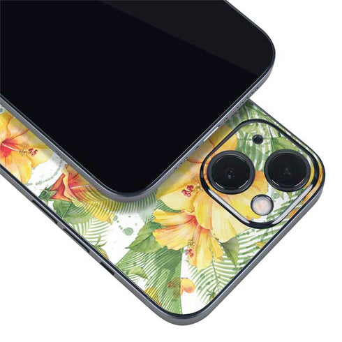 Yellow Hibiscus iPhone Skins