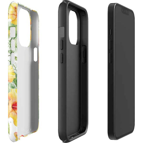 Yellow Hibiscus iPhone 15 Pro Impact Case