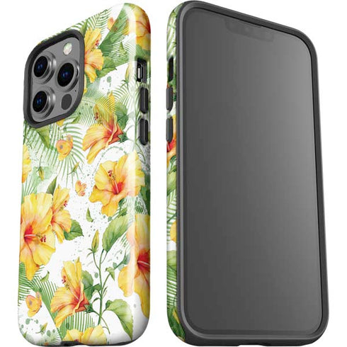 Yellow Hibiscus iPhone 15 Pro Impact Case