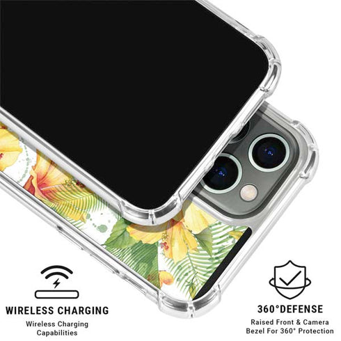 Yellow Hibiscus iPhone 16 Pro Clear Case