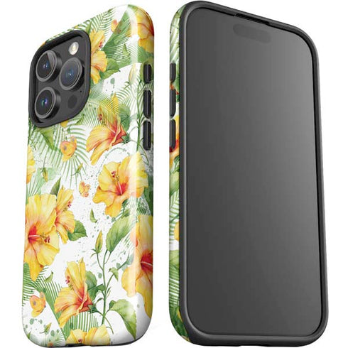 Yellow Hibiscus iPhone 16 Pro Impact Case