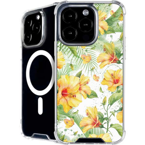 Yellow Hibiscus iPhone 16 Pro Max MagSafe Case
