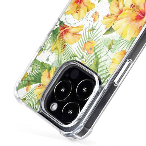 Yellow Hibiscus iPhone 16 Pro Max MagSafe Case