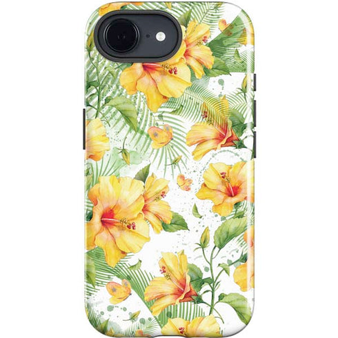 Yellow Hibiscus iPhone 16e Impact Case
