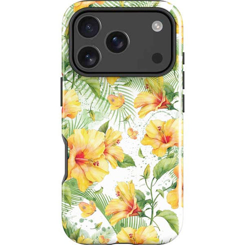 Yellow Hibiscus iPhone 18 Pro Max Impact Case