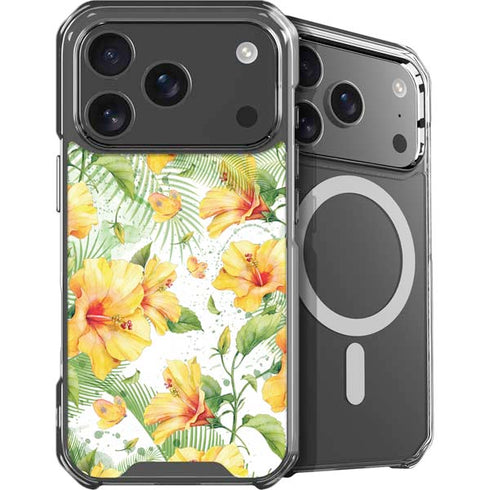 Yellow Hibiscus iPhone 18 Pro Max MagSafe Case