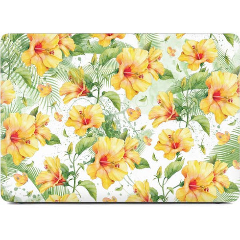 Yellow Hibiscus Apple MacBook Air Skin