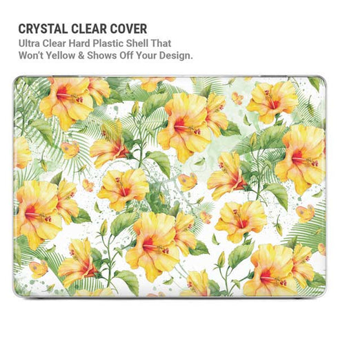 Yellow Hibiscus MacBook Pro 14in (2021-24) Case plus Skin
