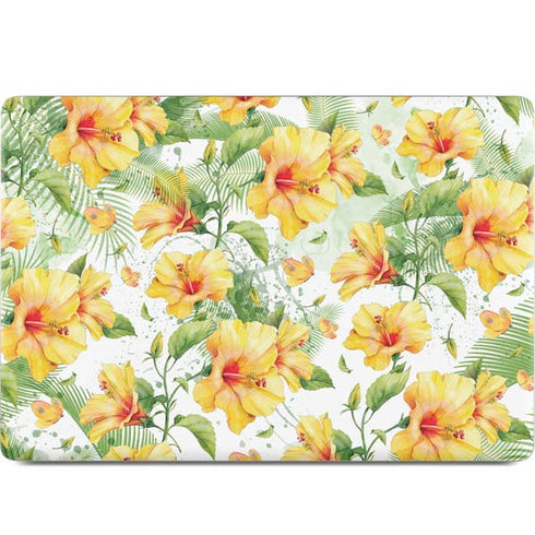 Yellow Hibiscus MacBook Skins