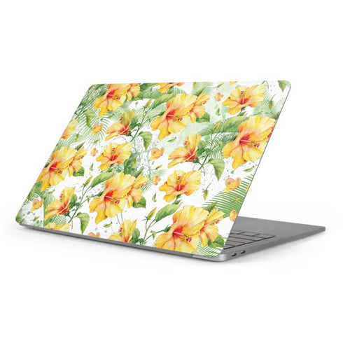 Yellow Hibiscus Apple MacBook Pro 16-inch Skin