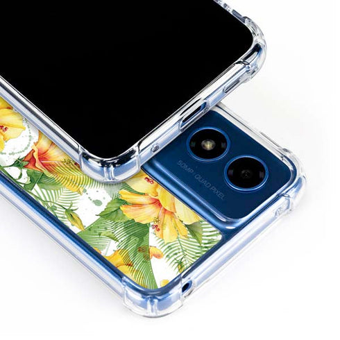 Yellow Hibiscus Moto G 5G (2024) Clear Case