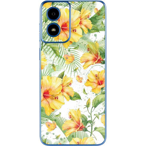 Yellow Hibiscus Moto G Play 4G (2024) Skin