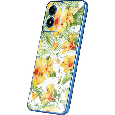 Yellow Hibiscus Moto G Play 4G (2024) Skin