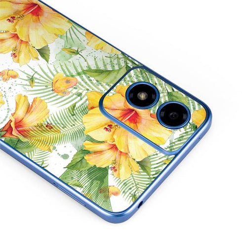 Yellow Hibiscus Moto G Play 4G (2024) Skin