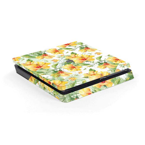 Yellow Hibiscus PlayStation PS4 Skins