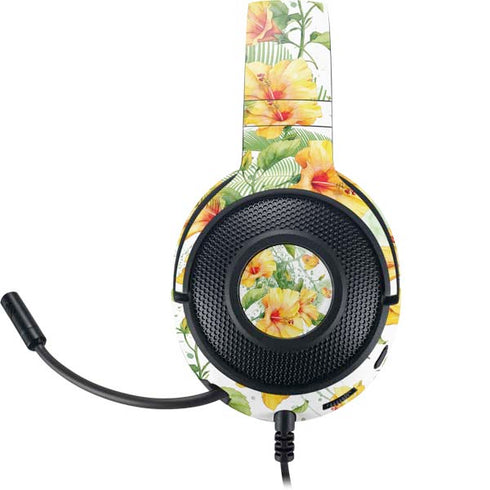 Yellow Hibiscus Razer Kraken X Skin