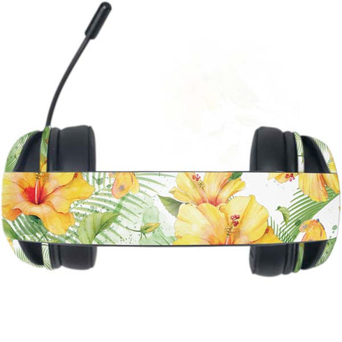 Yellow Hibiscus Razer Kraken X Skin