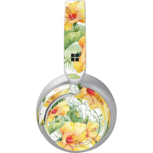 Yellow Hibiscus Surface Headphones Skin