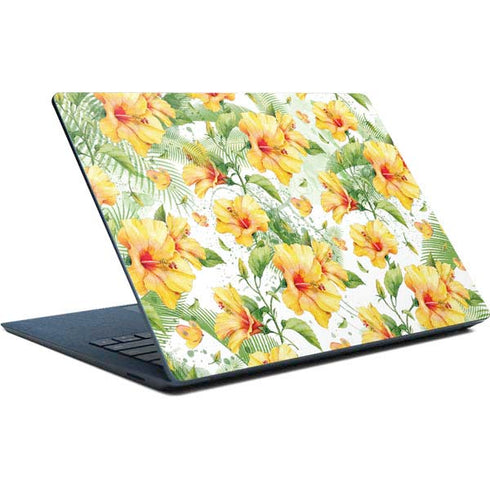 Yellow Hibiscus Surface Laptop Skin
