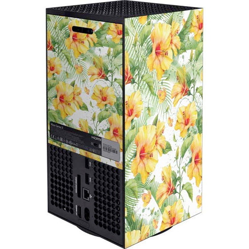 Yellow Hibiscus XBox Series X Digital Edition Bundle Skin