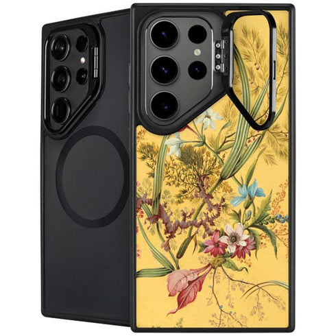 Yellow Marble End by William Kilburn Galaxy S24 Ultra Kickstand Case