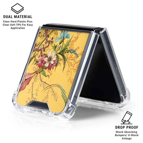 Yellow Marble End by William Kilburn Galaxy Z Flip6 Clear Case