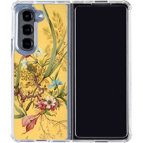 Yellow Marble End by William Kilburn Galaxy Z Fold5 5G Clear Case