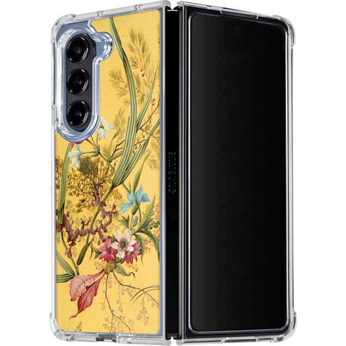 Yellow Marble End by William Kilburn Galaxy Z Fold5 5G Clear Case