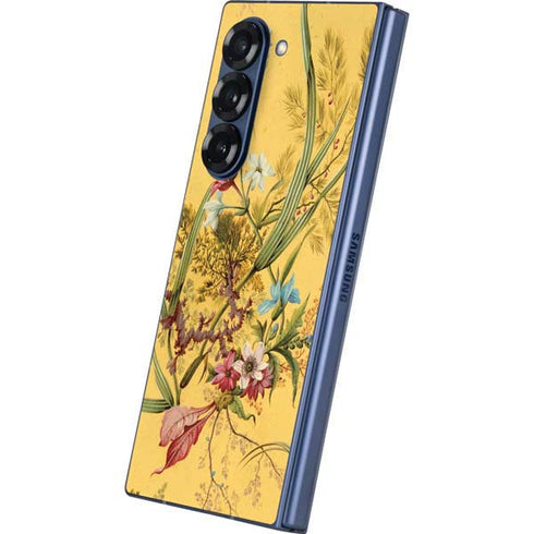 Yellow Marble End by William Kilburn Galaxy Z Fold6 Skin