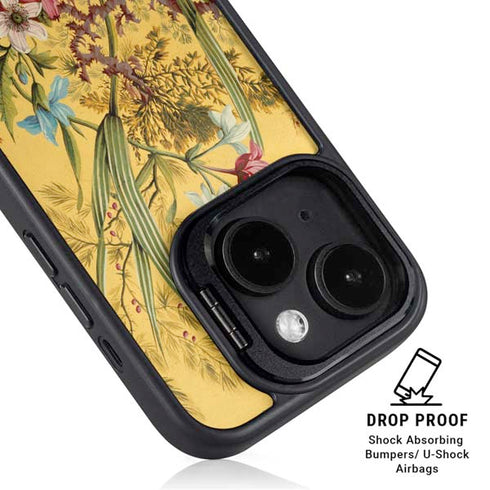 Yellow Marble End by William Kilburn iPhone 15 Kickstand Case