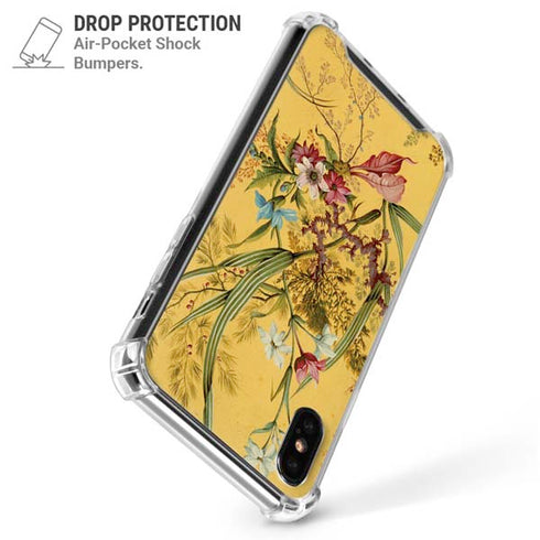 Yellow Marble End by William Kilburn iPhone X/XS Clear Case