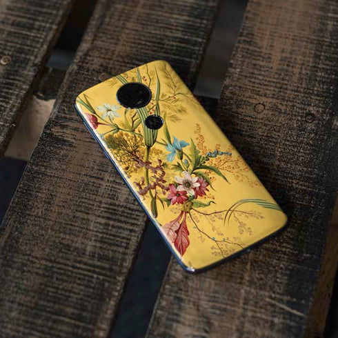Yellow Marble End by William Kilburn Moto E5 Plus Skin
