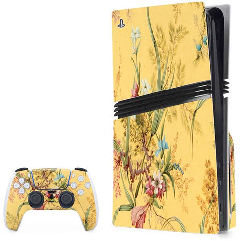 Yellow Marble End by William Kilburn PS5 Pro Disk Bundle Skin
