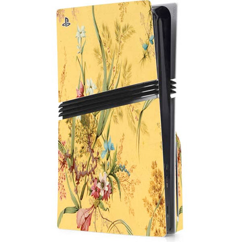 Yellow Marble End by William Kilburn PS5 Pro Disk Console Skin