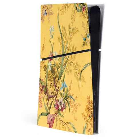 Yellow Marble End by William Kilburn PS5 Slim Digital Edition Console Skin