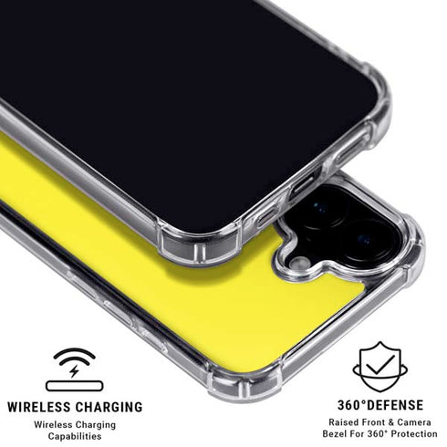 Yellow iPhone 16 Plus Clear Case