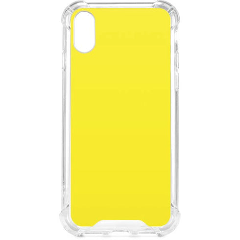 Yellow iPhone XS Clear Case
