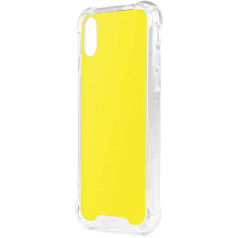 Yellow iPhone XS Clear Case