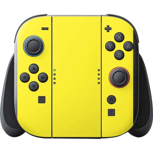 Yellow Nintendo Switch 2 (2025) with Joy-Con Skin