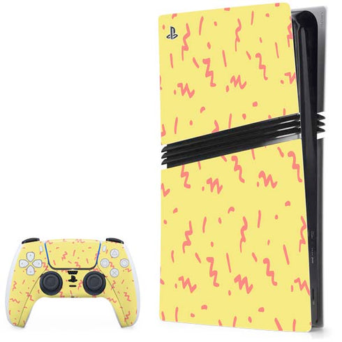 Yellow Spring PS5 Pro Bundle Skin