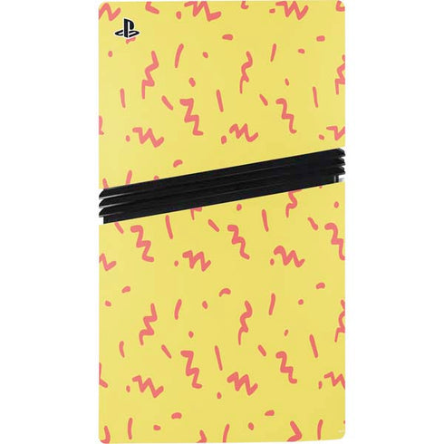 Yellow Spring PS5 Pro Console Skin
