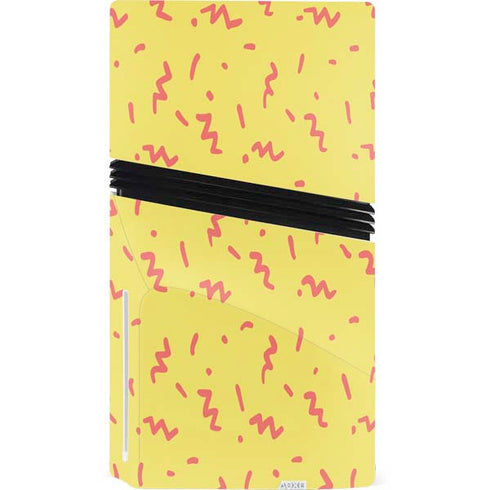 Yellow Spring PS5 Pro Disk Bundle Skin