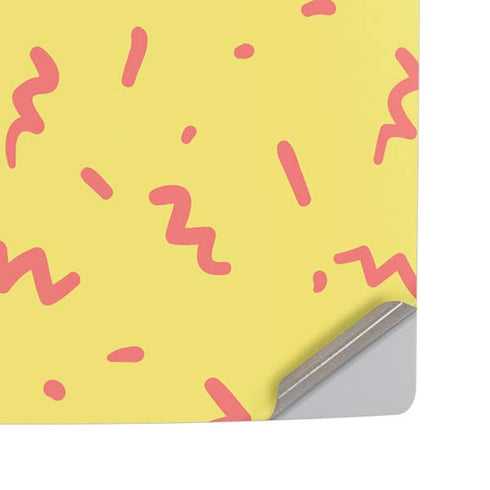 Yellow Spring PS5 Pro Disk Console Skin