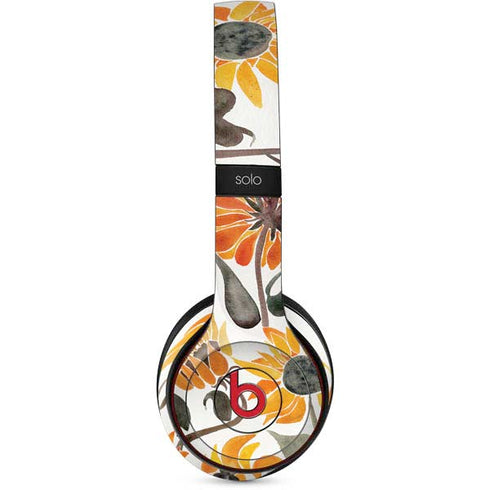 Yellow Sunflower by Cat Coq Beats Solo 3 Wireless Skin