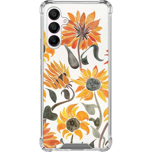 Yellow Sunflower by Cat Coq Galaxy A16 5G Clear Case