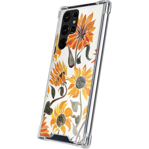 Yellow Sunflower by Cat Coq Galaxy S23 Ultra Clear Case