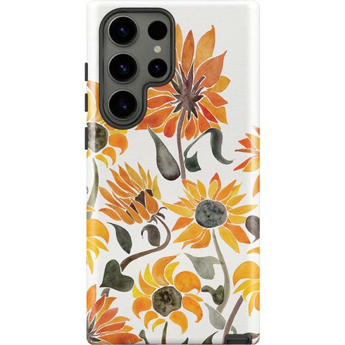 Yellow Sunflower by Cat Coq Galaxy S23 Ultra Pro Case